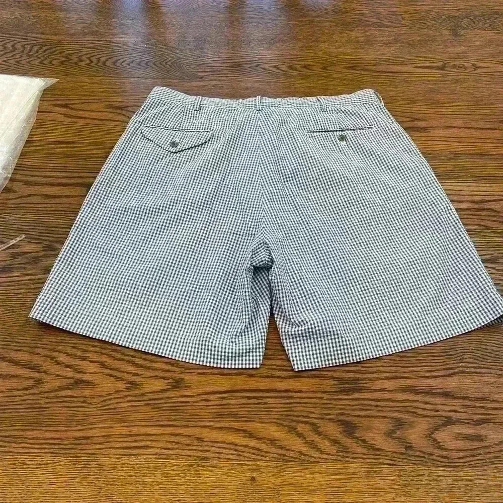 Polo golf, Ralph, Lauren, men’s shorts, size 36 in white/blue gingham check - Picture 3 of 6